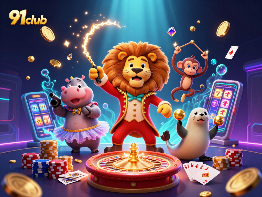 Experience thrilling gameplay at 91club with captivating characters and exciting casino elements.