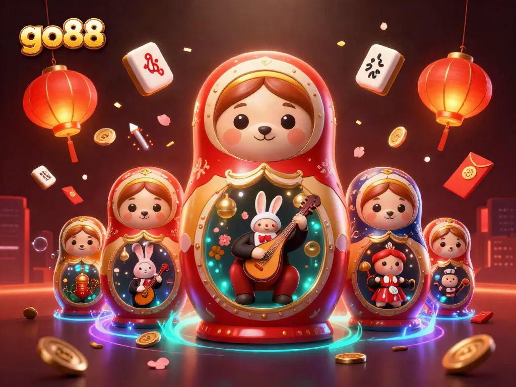 Engage in casino fun with go88, featuring dynamic characters in a vibrant digital casino scene.
